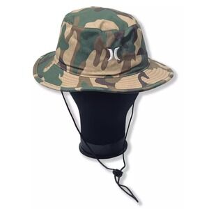 Hurley High Trail Boonie Bucket Hat L/XL Camo Unisex Outdoor Hiking Sun Cap Brim